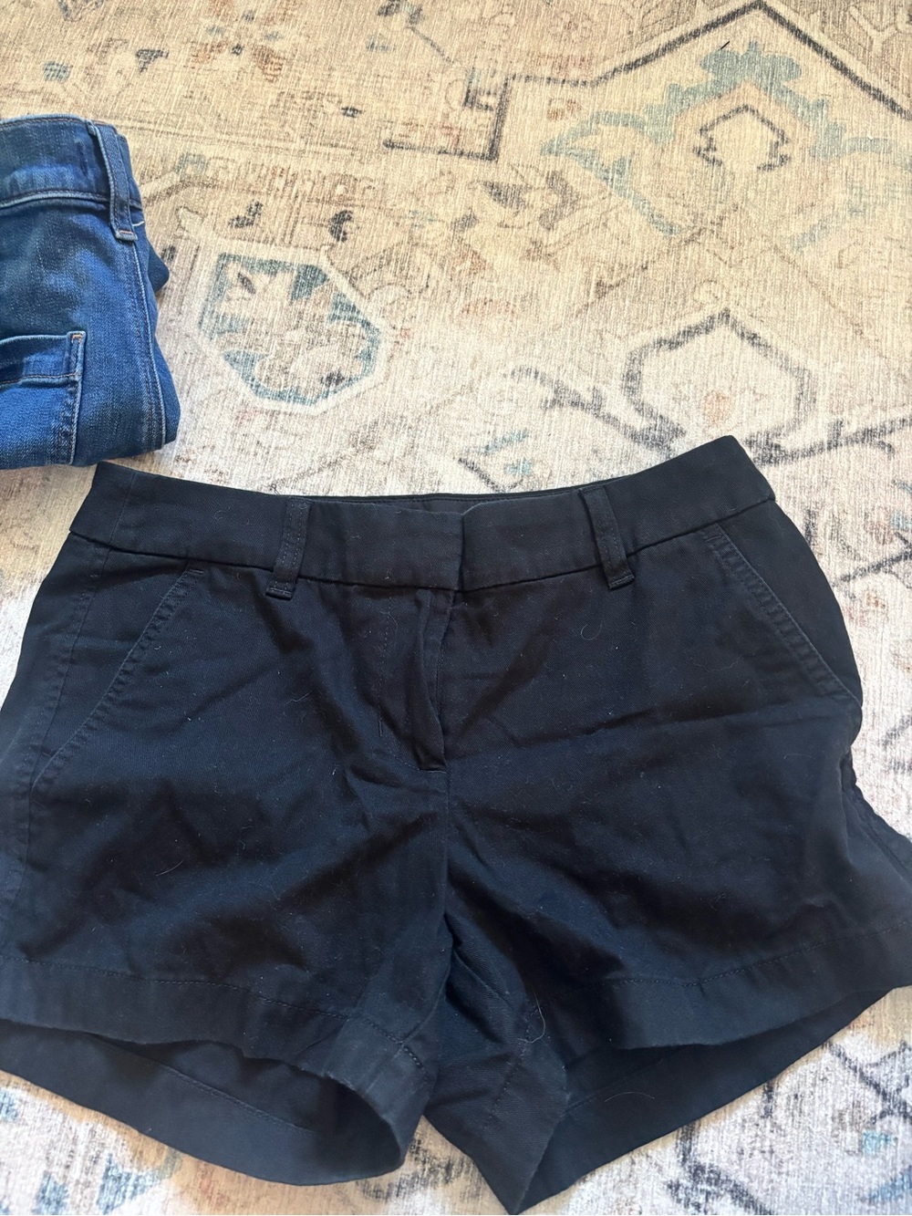 J. Crew Black High-Waist Tailored Shorts